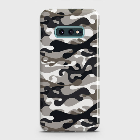 Samsung Galaxy S10e Cover - Camo Series - Black & Olive Design - Matte Finish - Snap On Hard Case with LifeTime Colors Guarantee