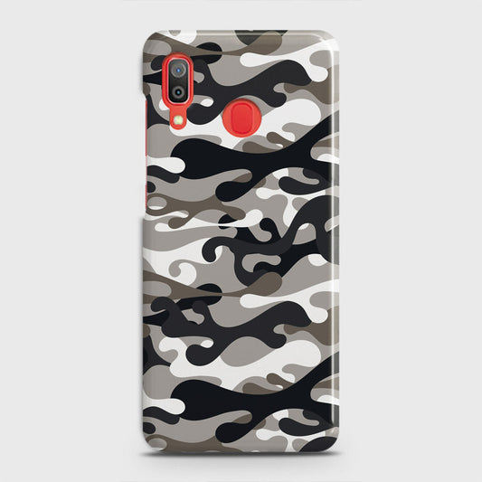 Samsung Galaxy A20 Cover - Camo Series - Black & Olive Design - Matte Finish - Snap On Hard Case with LifeTime Colors Guarantee