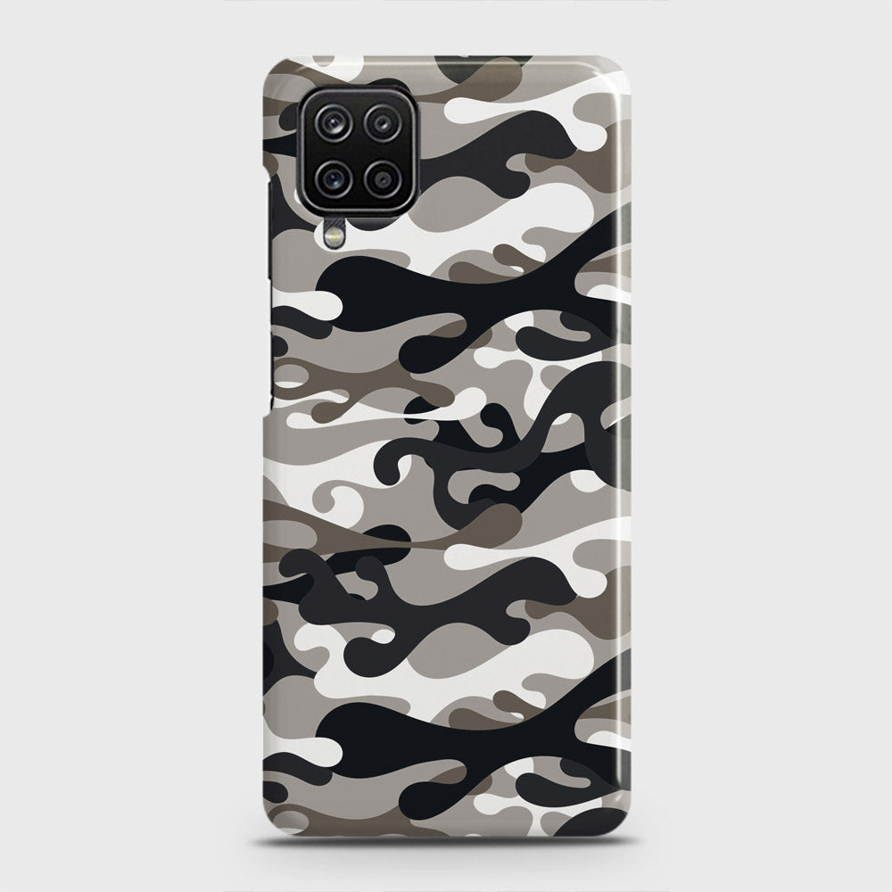 Samsung Galaxy A12 Cover - Camo Series - Black & Olive Design - Matte Finish - Snap On Hard Case with LifeTime Colors Guarantee