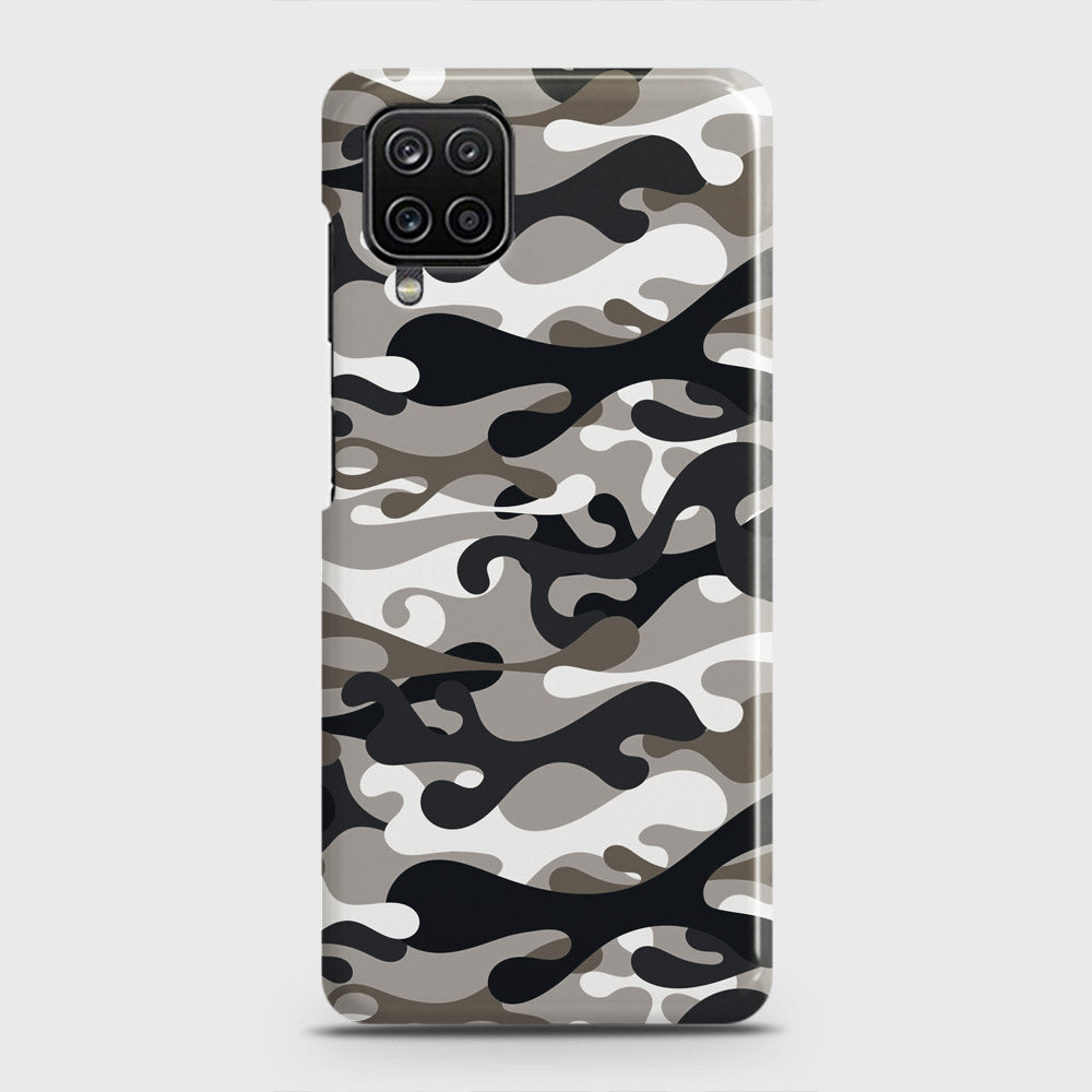 Samsung Galaxy A12 Cover - Camo Series - Black & Olive Design - Matte Finish - Snap On Hard Case with LifeTime Colors Guarantee