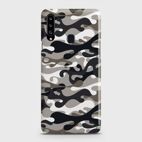 Samsung Galaxy A20s Cover - Camo Series - Black & Olive Design - Matte Finish - Snap On Hard Case with LifeTime Colors Guarantee