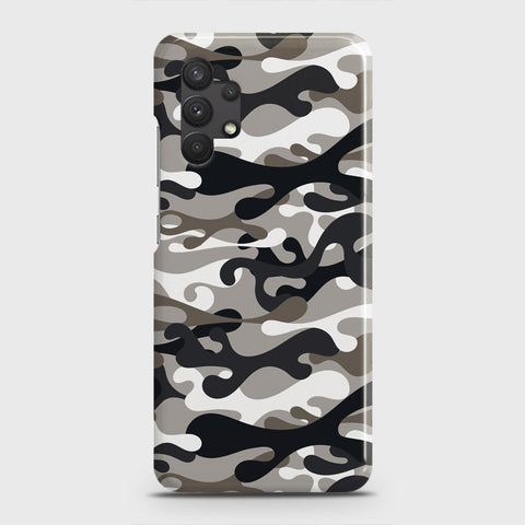 Samsung Galaxy A32 Cover - Camo Series - Black & Olive Design - Matte Finish - Snap On Hard Case with LifeTime Colors Guarantee