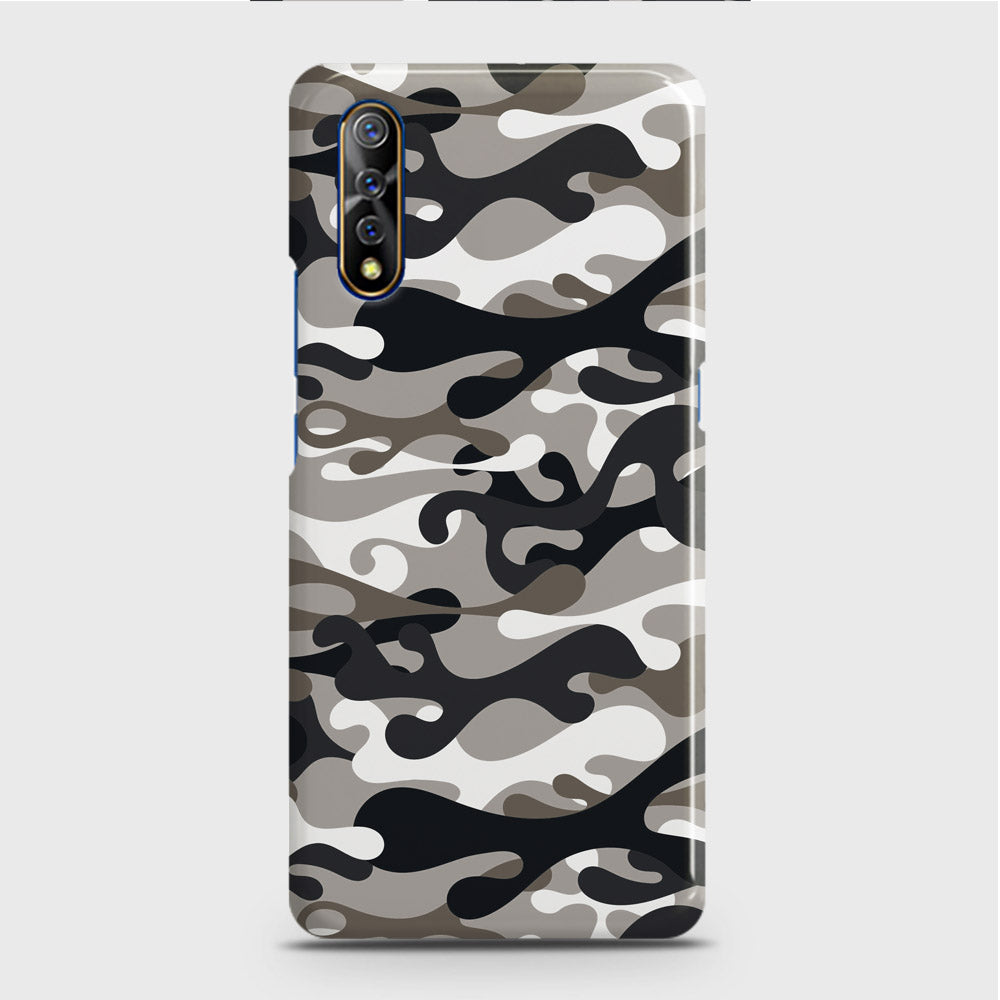 Vivo S1 Cover - Camo Series - Black & Olive Design - Matte Finish - Snap On Hard Case with LifeTime Colors Guarantee