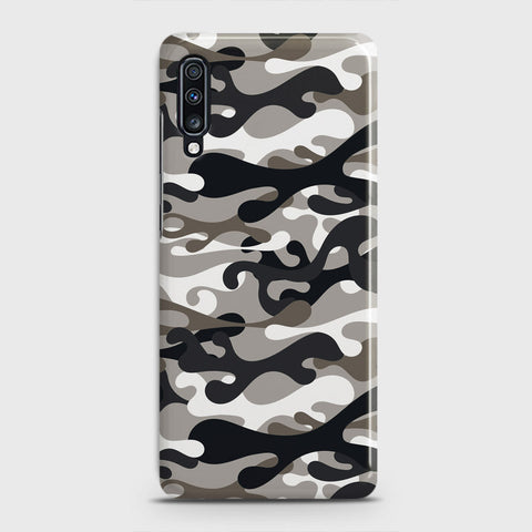 Samsung Galaxy A70 Cover - Camo Series - Black & Olive Design - Matte Finish - Snap On Hard Case with LifeTime Colors Guarantee