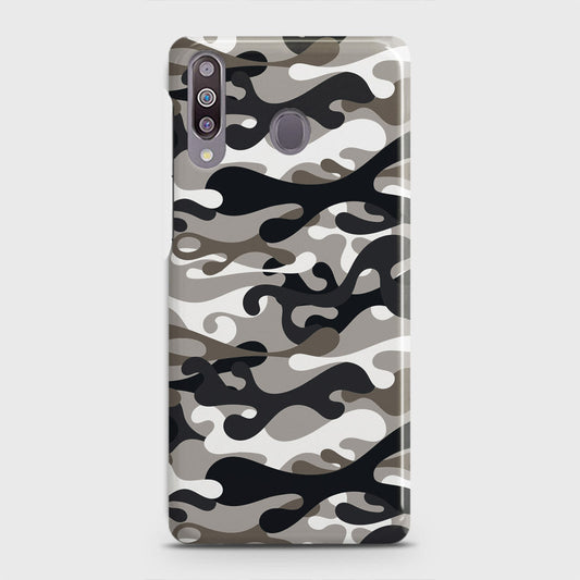 Samsung Galaxy M30 Cover - Camo Series - Black & Olive Design - Matte Finish - Snap On Hard Case with LifeTime Colors Guarantee