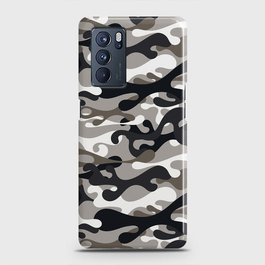 Oppo Reno 6 Pro 5G Cover - Camo Series - Black & Olive Design - Matte Finish - Snap On Hard Case with LifeTime Colors Guarantee