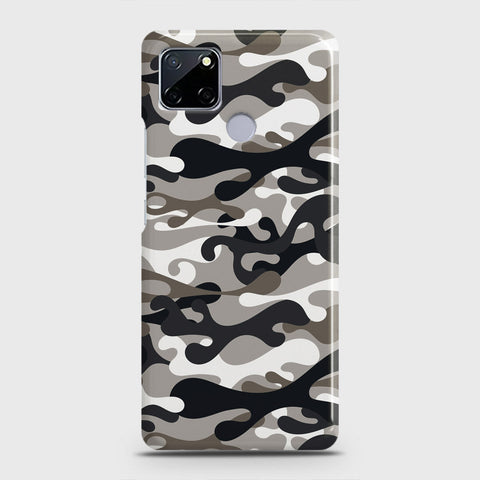 Realme C12 Cover - Camo Series - Black & Olive Design - Matte Finish - Snap On Hard Case with LifeTime Colors Guarantee