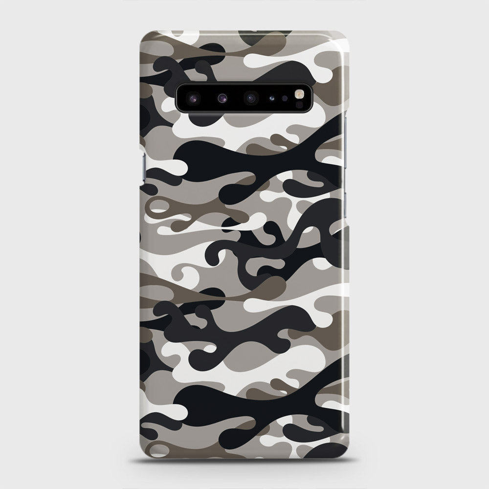 Samsung Galaxy S10 5G Cover - Camo Series - Black & Olive Design - Matte Finish - Snap On Hard Case with LifeTime Colors Guarantee