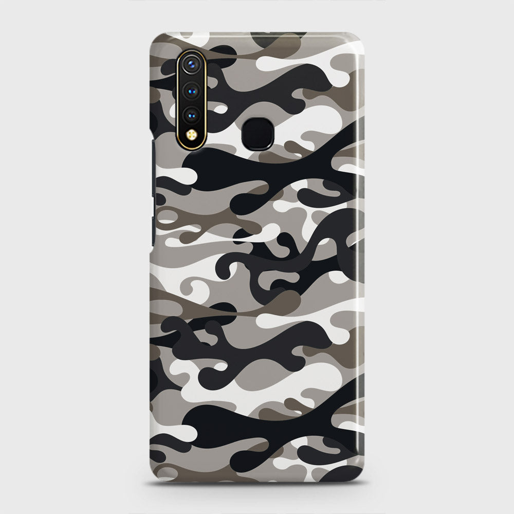 Vivo Y19 Cover - Camo Series - Black & Olive Design - Matte Finish - Snap On Hard Case with LifeTime Colors Guarantee