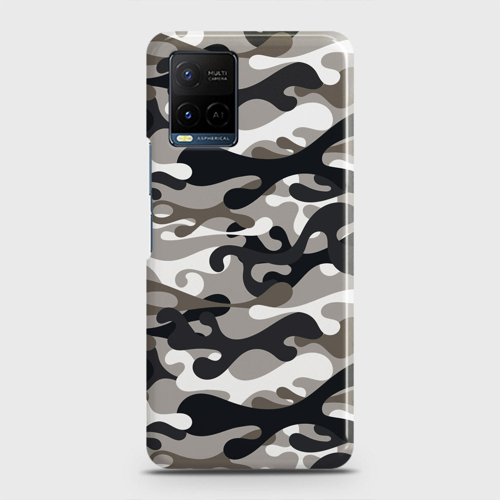 Vivo Y21e Cover - Camo Series - Black & Olive Design - Matte Finish - Snap On Hard Case with LifeTime Colors Guarantee