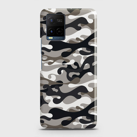 Vivo Y21e Cover - Camo Series - Black & Olive Design - Matte Finish - Snap On Hard Case with LifeTime Colors Guarantee