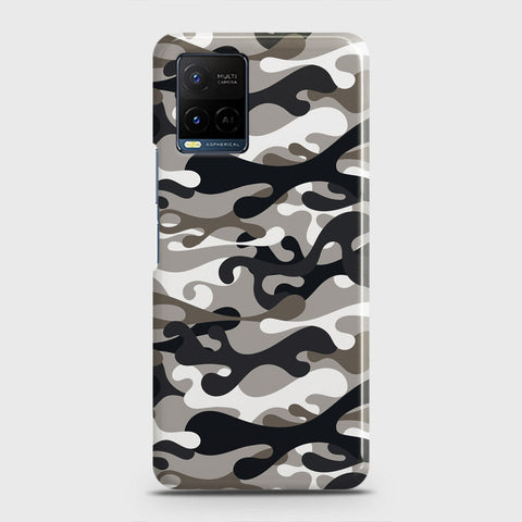 Vivo Y21a Cover - Camo Series - Black & Olive Design - Matte Finish - Snap On Hard Case with LifeTime Colors Guarantee