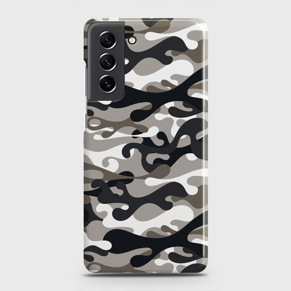 Samsung Galaxy S21 FE 5G Cover - Camo Series - Black & Olive Design - Matte Finish - Snap On Hard Case with LifeTime Colors Guarantee