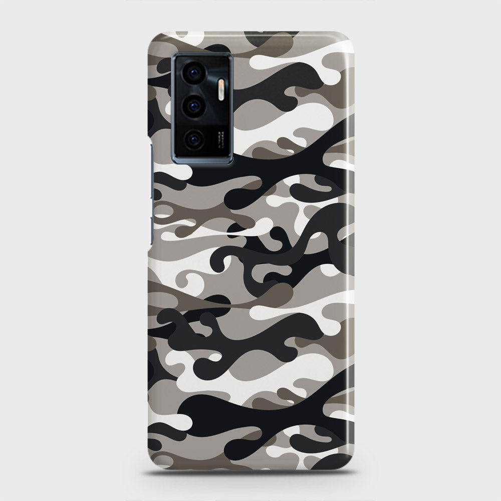 Vivo V23e Cover - Camo Series - Black & Olive Design - Matte Finish - Snap On Hard Case with LifeTime Colors Guarantee