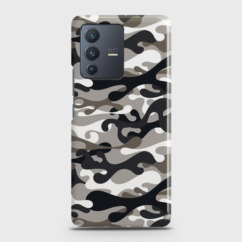 Vivo V23 5G Cover - Camo Series - Black & Olive Design - Matte Finish - Snap On Hard Case with LifeTime Colors Guarantee