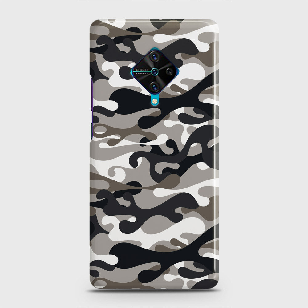 Vivo S1 Pro  Cover - Camo Series - Black & Olive Design - Matte Finish - Snap On Hard Case with LifeTime Colors Guarantee