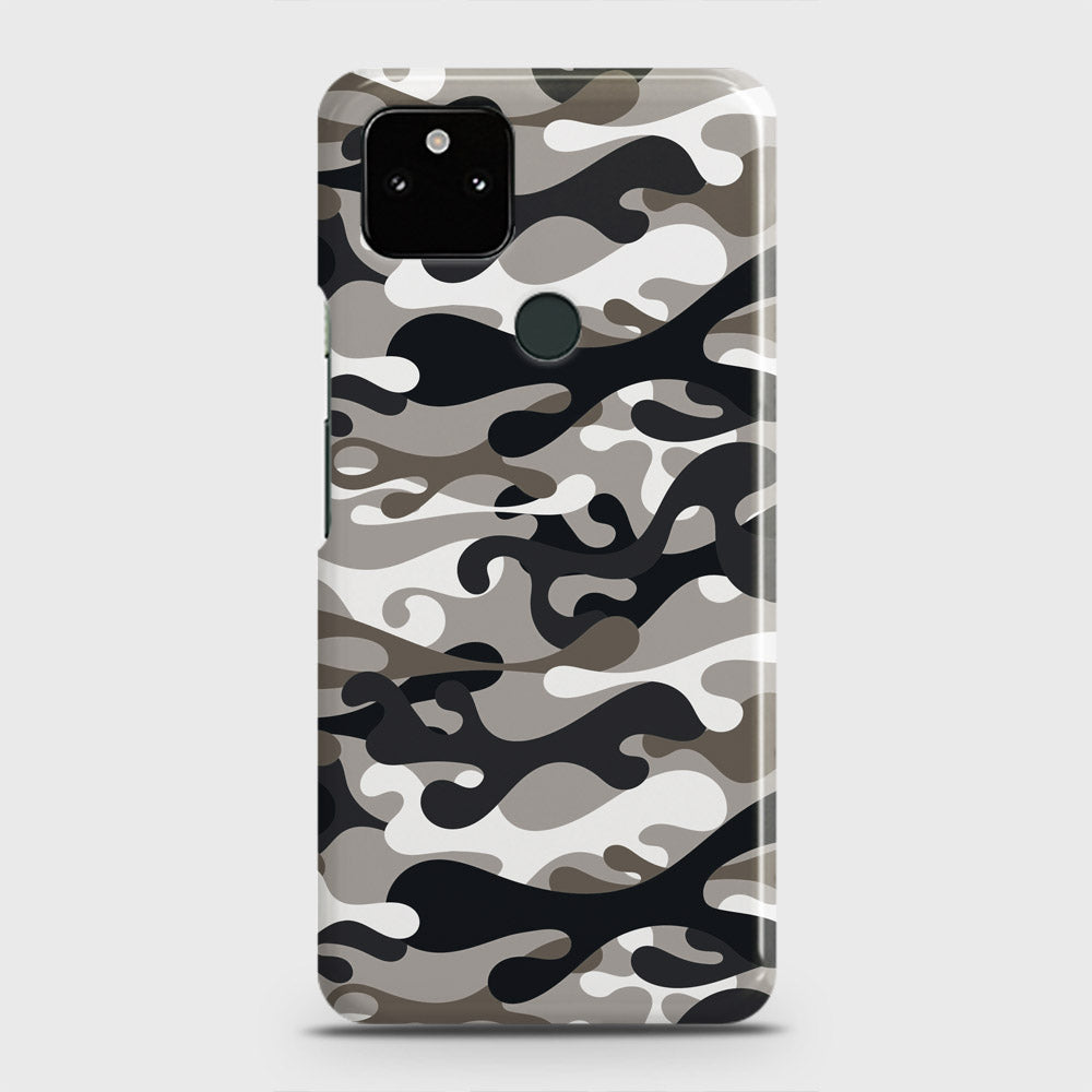 Google Pixel 5a 5G Cover - Camo Series - Black & Olive Design - Matte Finish - Snap On Hard Case with LifeTime Colors Guarantee