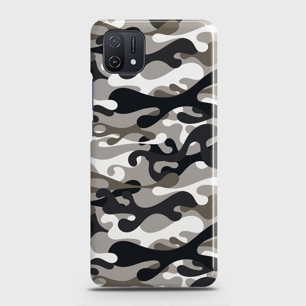Oppo A16K Cover - Camo Series - Black & Olive Design - Matte Finish - Snap On Hard Case with LifeTime Colors Guarantee