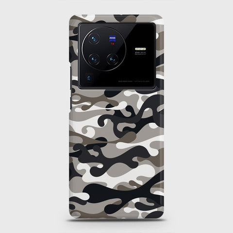 Vivo X80 Cover - Camo Series - Black & Olive Design - Matte Finish - Snap On Hard Case with LifeTime Colors Guarantee