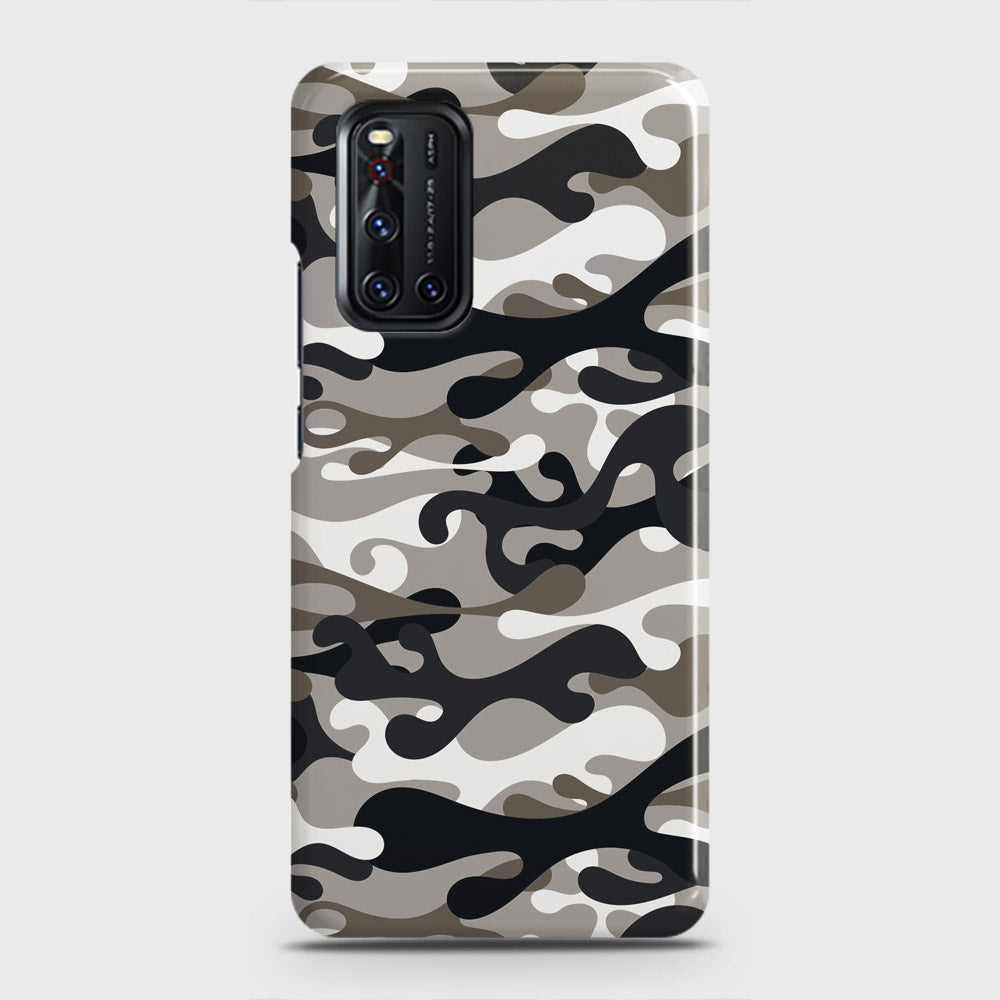 Vivo V19  Cover - Camo Series - Black & Olive Design - Matte Finish - Snap On Hard Case with LifeTime Colors Guarantee