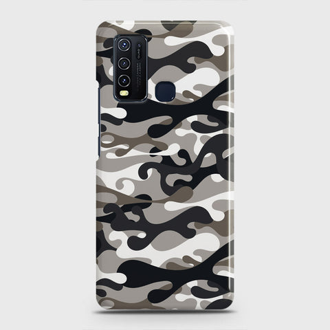Vivo Y50  Cover - Camo Series - Black & Olive Design - Matte Finish - Snap On Hard Case with LifeTime Colors Guarantee