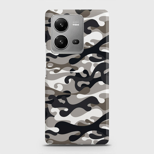 Vivo V25 Cover - Camo Series - Black & Olive Design - Matte Finish - Snap On Hard Case with LifeTime Colors Guarantee