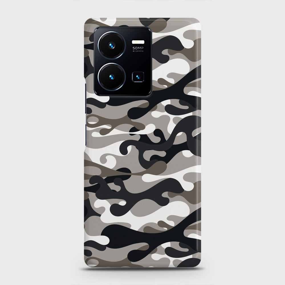 Vivo Y35 Cover - Camo Series - Black & Olive Design - Matte Finish - Snap On Hard Case with LifeTime Colors Guarantee