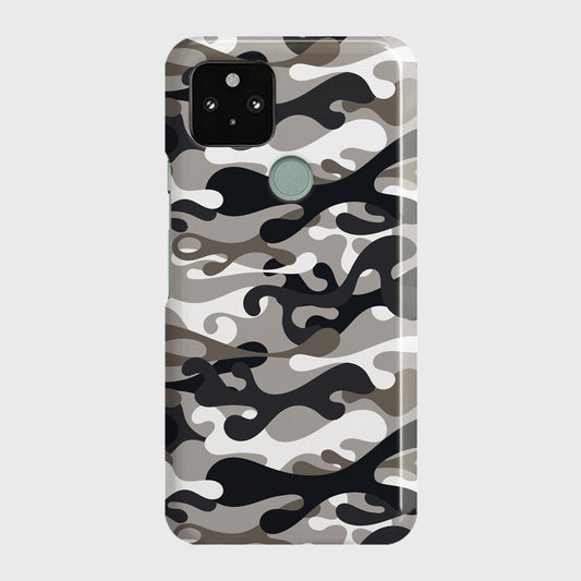 Google Pixel 5 XL Cover - Camo Series - Black & Olive Design - Matte Finish - Snap On Hard Case with LifeTime Colors Guarantee