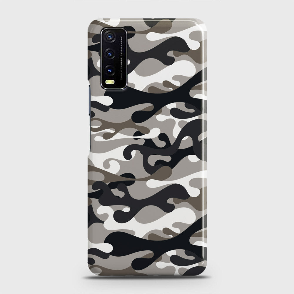 Vivo Y12a  Cover - Camo Series - Black & Olive Design - Matte Finish - Snap On Hard Case with LifeTime Colors Guarantee