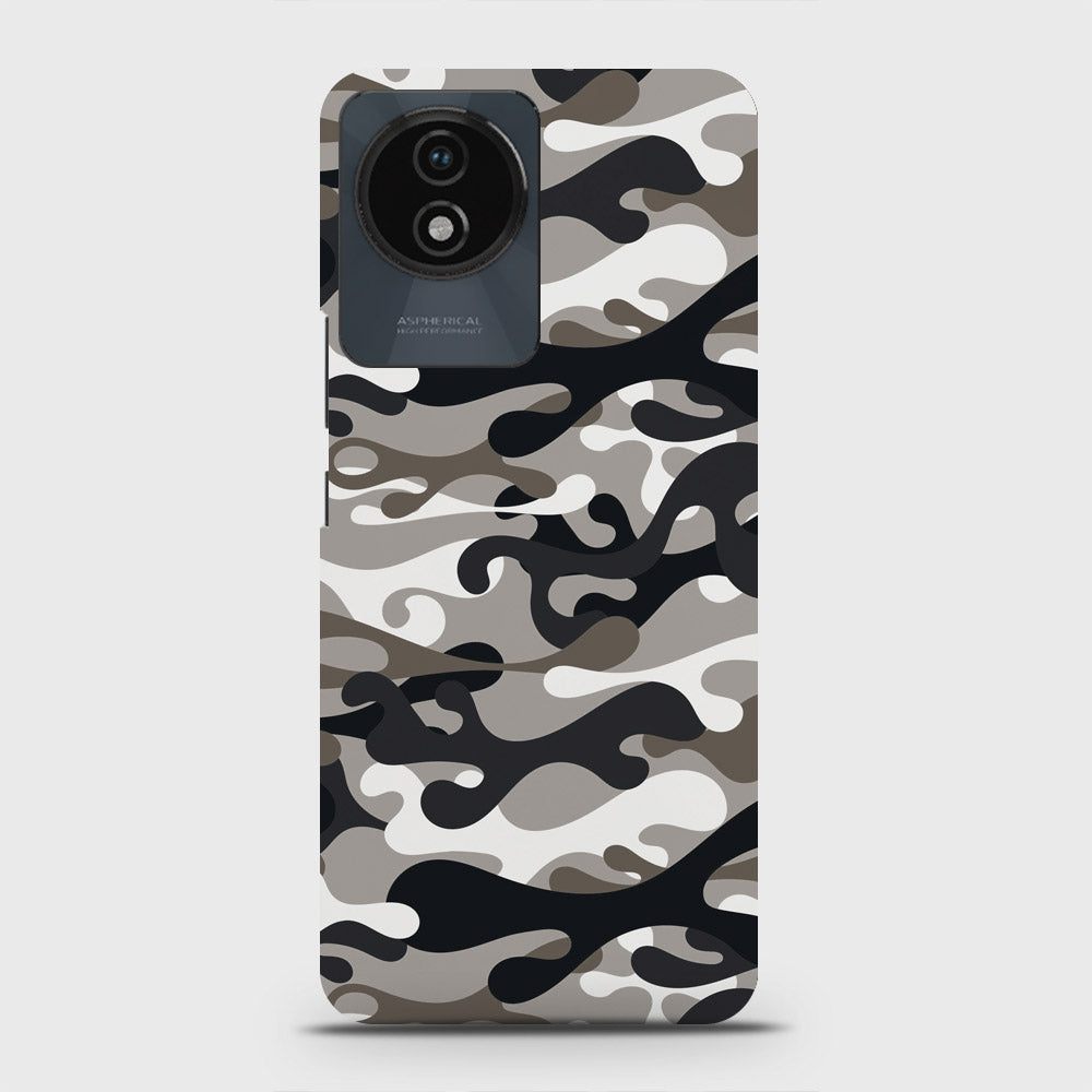 Vivo Y02 Cover - Camo Series - Black & Olive Design - Matte Finish - Snap On Hard Case with LifeTime Colors Guarantee