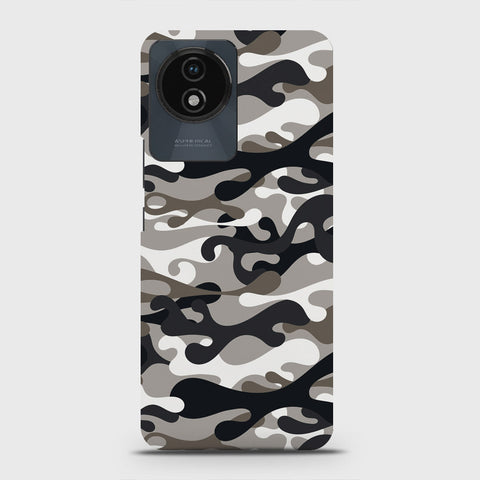 Vivo Y02 Cover - Camo Series - Black & Olive Design - Matte Finish - Snap On Hard Case with LifeTime Colors Guarantee
