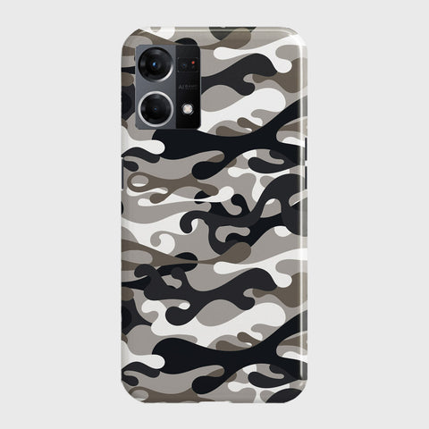 Oppo F21 Pro 4G Cover - Camo Series - Black & Olive Design - Matte Finish - Snap On Hard Case with LifeTime Colors Guarantee