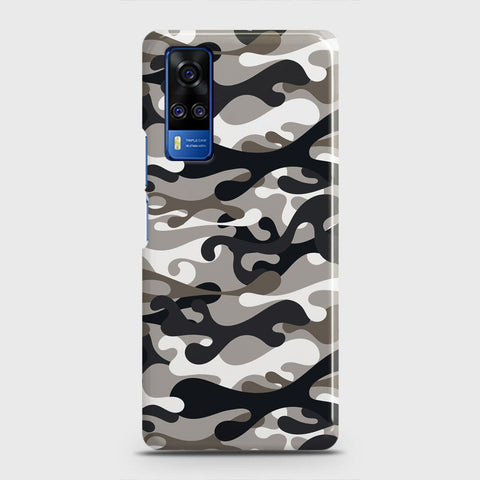 Vivo Y51a  Cover - Camo Series - Black & Olive Design - Matte Finish - Snap On Hard Case with LifeTime Colors Guarantee
