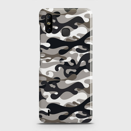 Infinix Smart 4 Cover - Camo Series - Black & Olive Design - Matte Finish - Snap On Hard Case with LifeTime Colors Guarantee