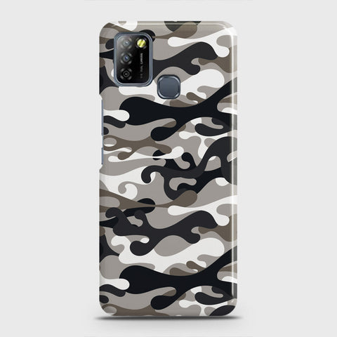Infinix Smart 5 Cover - Camo Series - Black & Olive Design - Matte Finish - Snap On Hard Case with LifeTime Colors Guarantee