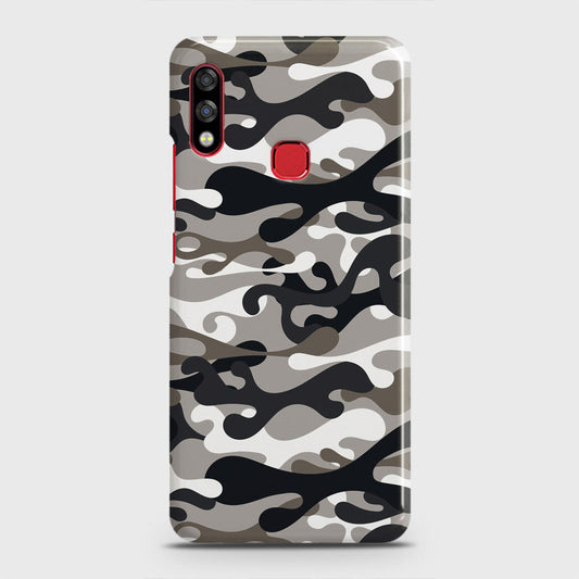 Infinix Hot 7 Pro Cover - Camo Series - Black & Olive Design - Matte Finish - Snap On Hard Case with LifeTime Colors Guarantee