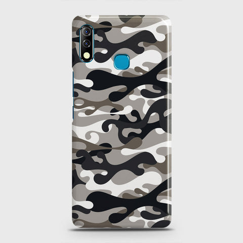 Tecno Camon 12 Cover - Camo Series - Black & Olive Design - Matte Finish - Snap On Hard Case with LifeTime Colors Guarantee