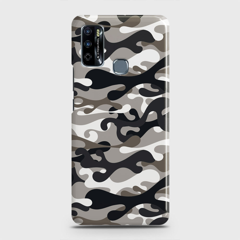 Infinix Hot 9 Play Cover - Camo Series - Black & Olive Design - Matte Finish - Snap On Hard Case with LifeTime Colors Guarantee