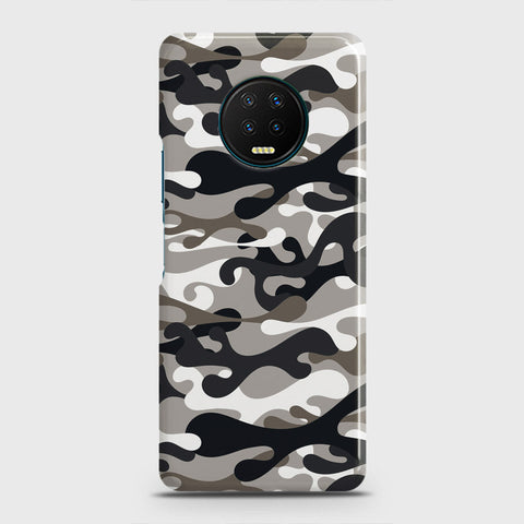 Infinix Note 7 Cover - Camo Series - Black & Olive Design - Matte Finish - Snap On Hard Case with LifeTime Colors Guarantee