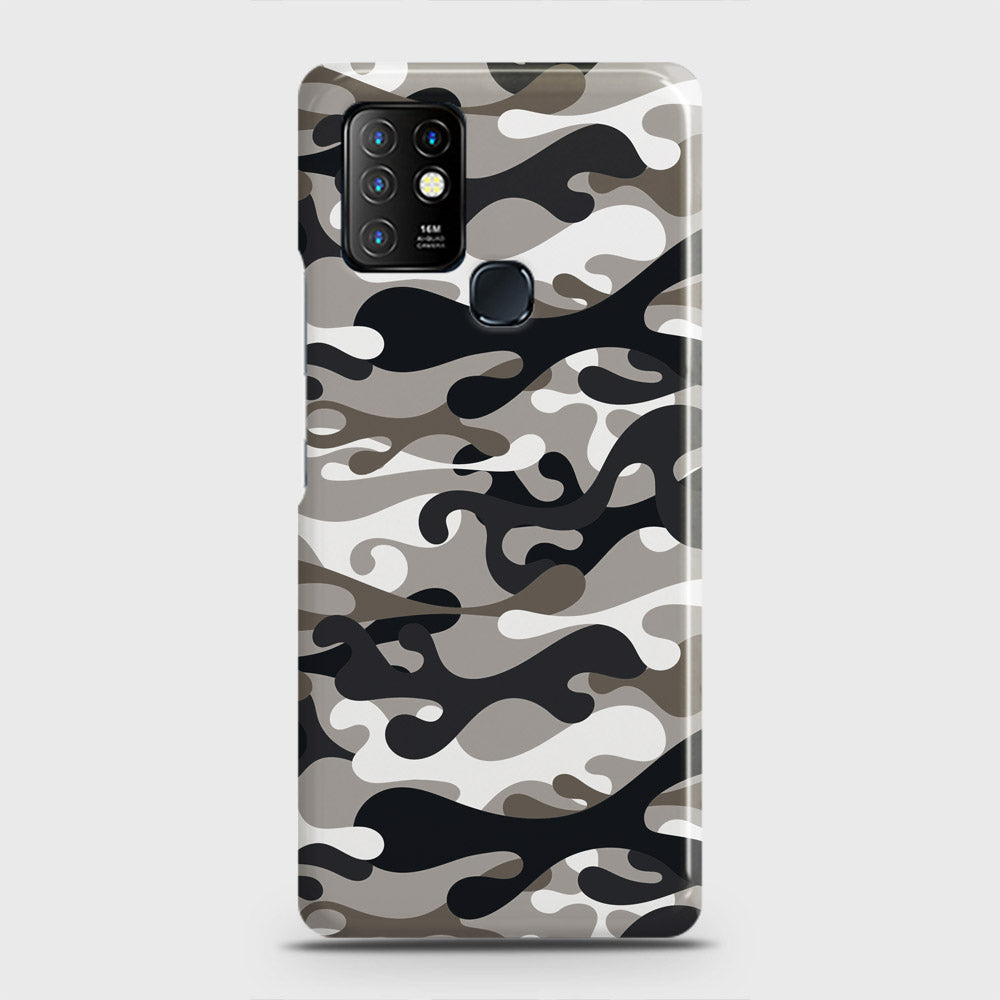 Infinix Hot 10 Cover - Camo Series - Black & Olive Design - Matte Finish - Snap On Hard Case with LifeTime Colors Guarantee