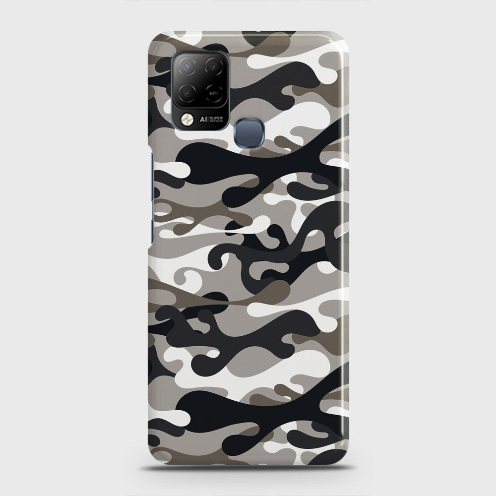 Infinix Hot 10s Cover - Camo Series - Black & Olive Design - Matte Finish - Snap On Hard Case with LifeTime Colors Guarantee