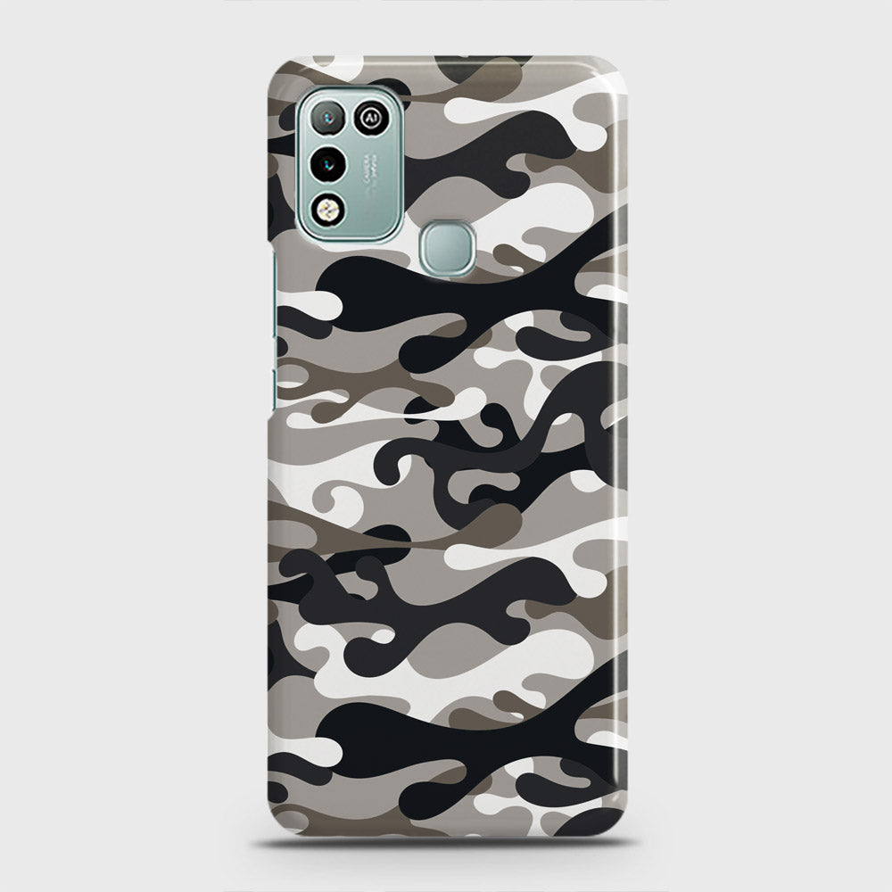 Infinix Hot 10 Play Cover - Camo Series - Black & Olive Design - Matte Finish - Snap On Hard Case with LifeTime Colors Guarantee