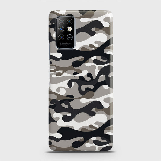 Infinix Note 8 Cover - Camo Series - Black & Olive Design - Matte Finish - Snap On Hard Case with LifeTime Colors Guarantee