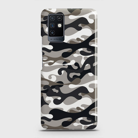 Infinix Note 10 Cover - Camo Series - Black & Olive Design - Matte Finish - Snap On Hard Case with LifeTime Colors Guarantee