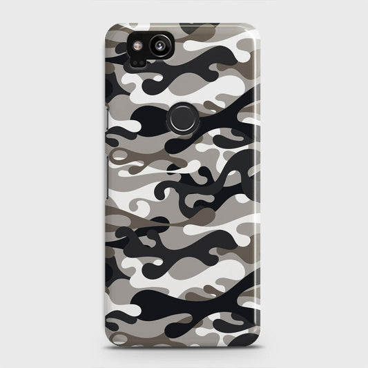 Google Pixel 2 Cover - Camo Series - Black & Olive Design - Matte Finish - Snap On Hard Case with LifeTime Colors Guarantee