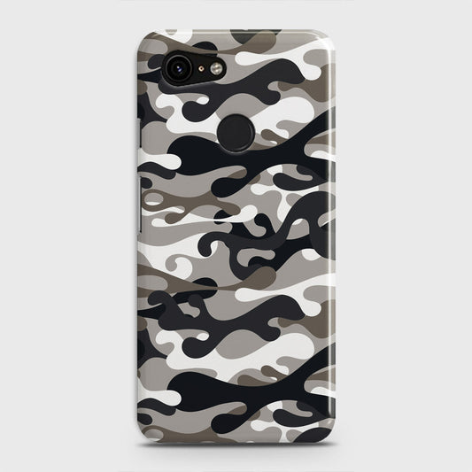 Google Pixel 3 XL Cover - Camo Series - Black & Olive Design - Matte Finish - Snap On Hard Case with LifeTime Colors Guarantee (Fast Delivery) (H)