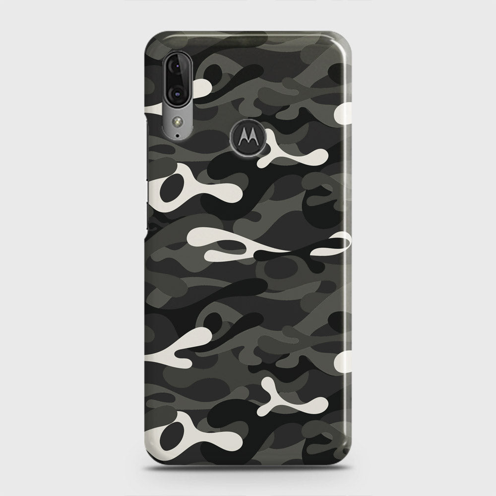 Motorola Moto E6 Plus Cover - Camo Series - Ranger Grey Design - Matte Finish - Snap On Hard Case with LifeTime Colors Guarantee