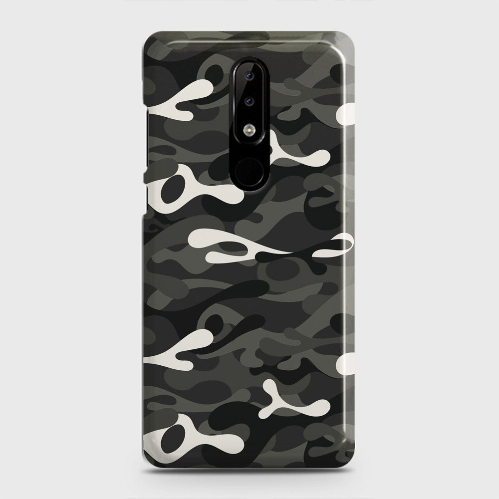 Nokia 3.1 Plus Cover - Camo Series - Ranger Grey Design - Matte Finish - Snap On Hard Case with LifeTime Colors Guarantee