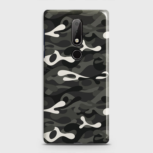 Nokia 6.1 Plus Cover - Camo Series - Ranger Grey Design - Matte Finish - Snap On Hard Case with LifeTime Colors Guarantee