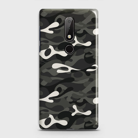 Nokia 6.1 Plus Cover - Camo Series - Ranger Grey Design - Matte Finish - Snap On Hard Case with LifeTime Colors Guarantee